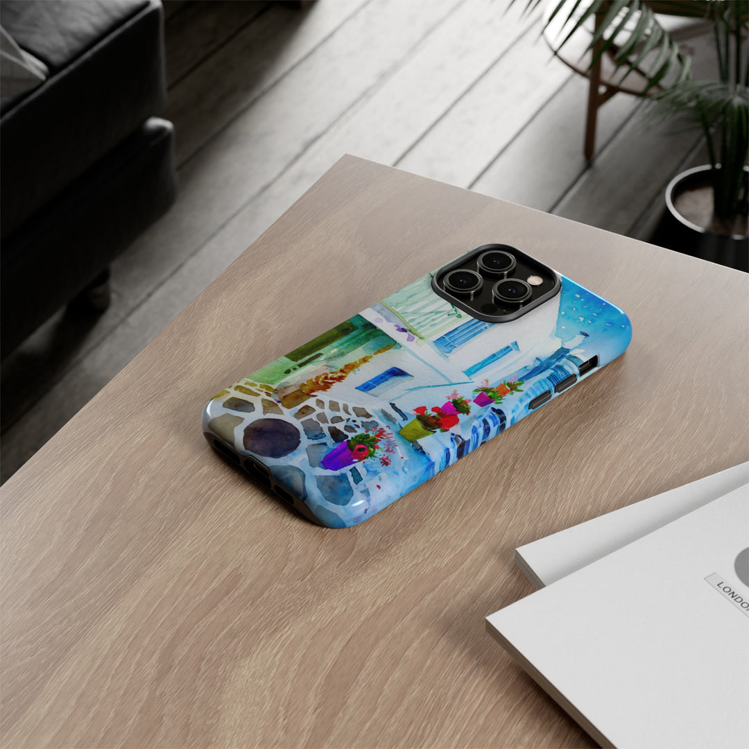Impact Resistant, Greece House, Cute Phone Cases for Samsung S24, S23, S22, S21, IPhone 15 pro Iphone 14 pro Iphone 13 IPhone 12 Iphone 11 - Studio40ParkLane