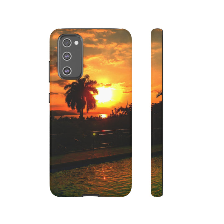 Cute Samsung Case | Cool Iphone Case | Summer Jamaica Pool Sunset, Samsung S24, S23, S22, S21, IPhone 15 Case | Iphone 14 Case, Iphone 13 Case - Studio40ParkLane