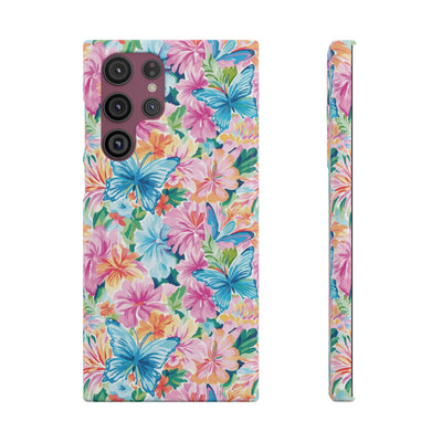 Snap Butterflies Flowers Cute Phone Cases for Samsung S24, S23, S22, S21, S20, Plus and Ultra, Iphone 16 Pro Max, Iphone 15, 14, 13, 12, 11, 10 - Studio40ParkLane