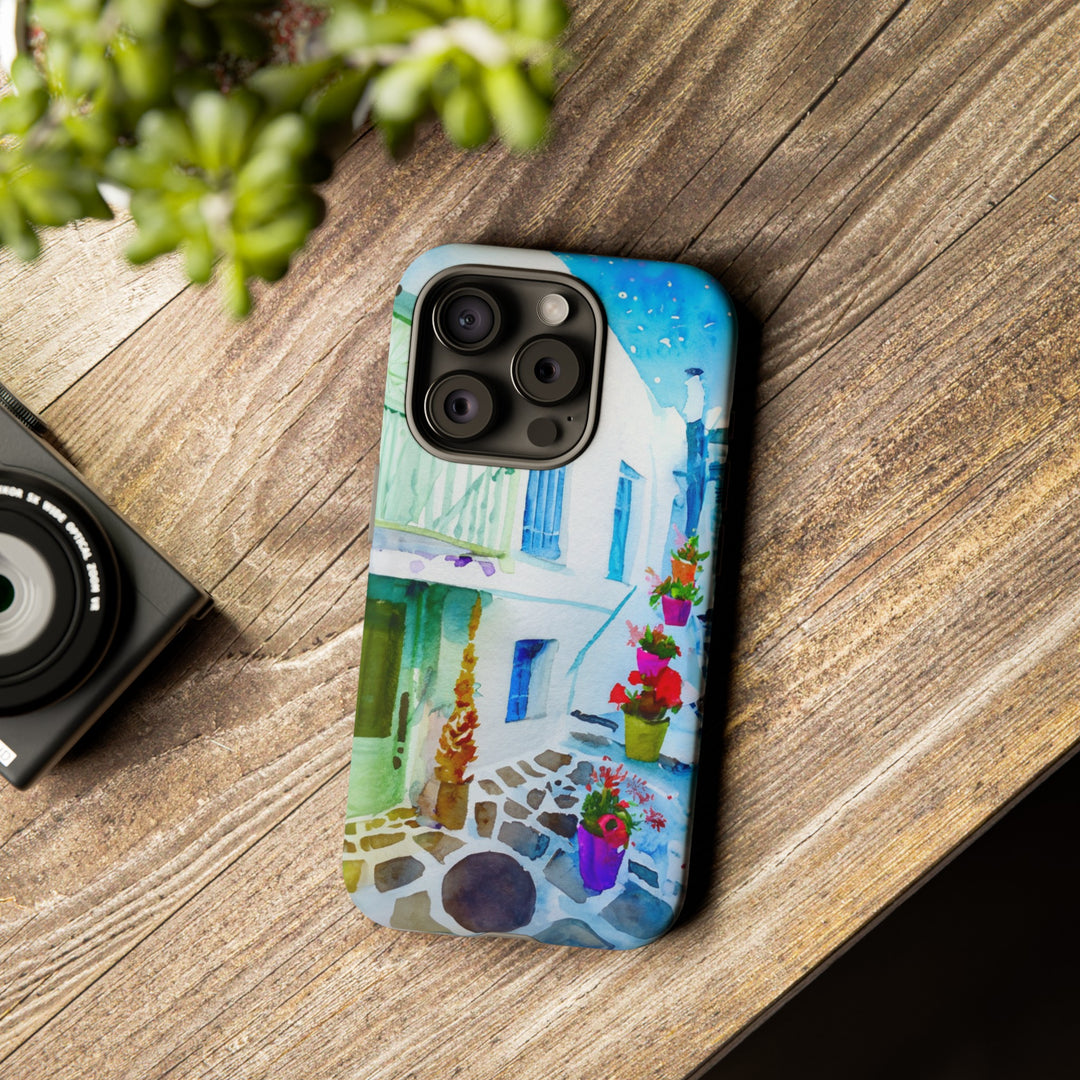 Impact Resistant, Greece House, Cute Phone Cases for Samsung S24, S23, S22, S21, IPhone 15 pro Iphone 14 pro Iphone 13 IPhone 12 Iphone 11 - Studio40ParkLane