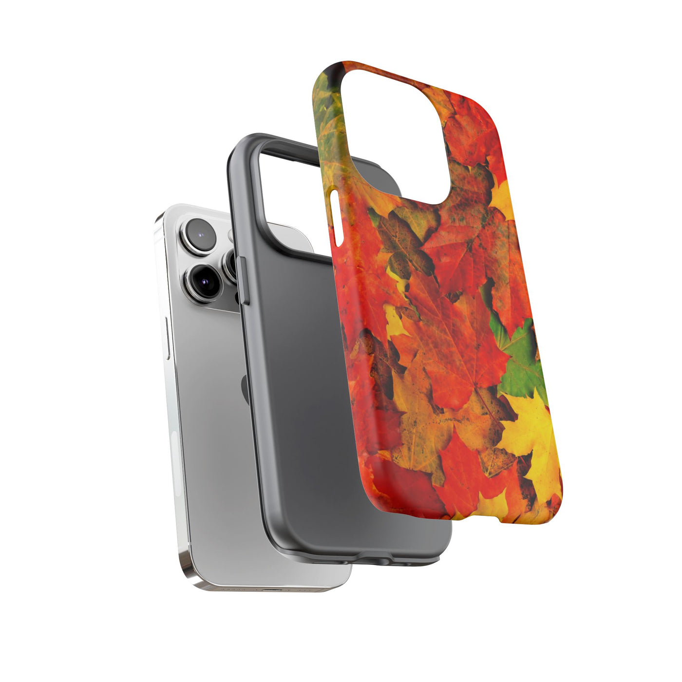 Fall Leaves Impact Resistant, Cute Phone Cases for Samsung S24, S23, S22, S21, IPhone 15 pro Iphone 14 pro Iphone 13 IPhone 12 Iphone 11