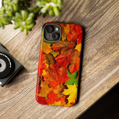 Fall Leaves Impact Resistant, Cute Phone Cases for Samsung S24, S23, S22, S21, IPhone 15 pro Iphone 14 pro Iphone 13 IPhone 12 Iphone 11