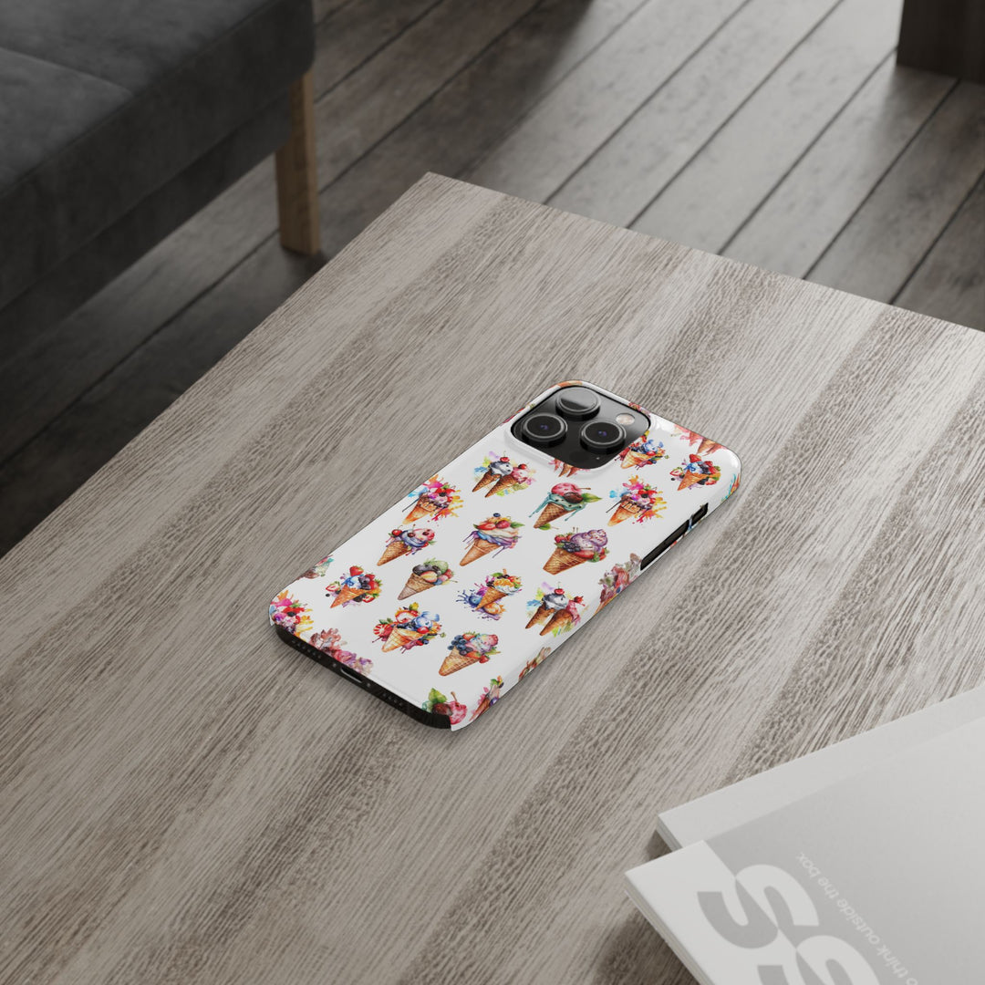 Slim Summer Ice Cream Slim Cute Phone Cases for Iphone | iPhone 15 Case | iPhone 15 Pro Max Case, Iphone 14, Iphone 14 Pro Max, Iphone 13 - Studio40ParkLane