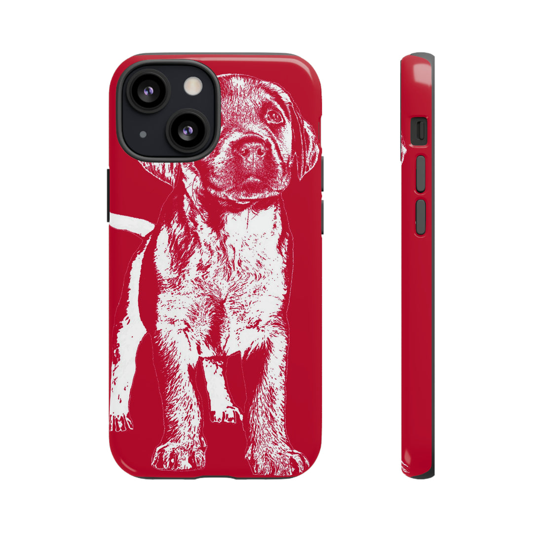 Cute IPhone Case | iPhone 15 Case | iPhone 15 Pro Max Case, Iphone 14 Case, Iphone 14 Pro Max Case IPhone Case for Dog Lovers, Puppy Dog Red - Studio40ParkLane
