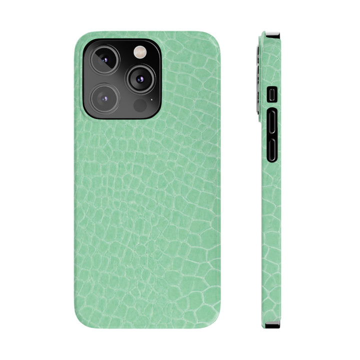 Slim Non Leather Mint Color Pattern Gift for Her Cute Phone Cases for Iphone 16 Pro Max | iPhone 15 Case | iPhone 15 Pro Max Case, Iphone 14, 13, 12, 11, 10, 8, 7 - Studio40ParkLane