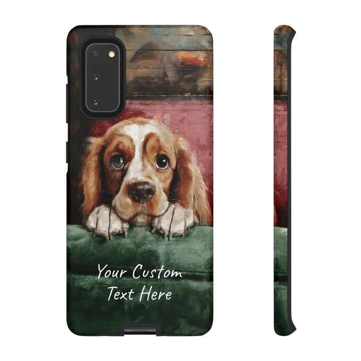 Personalize this Cute Samsung Phone Case | Cocker Spaniel Dog Samsung Phone Case | Galaxy S23, S22, S21, S20 | Customized Samsung Case - Studio40ParkLane