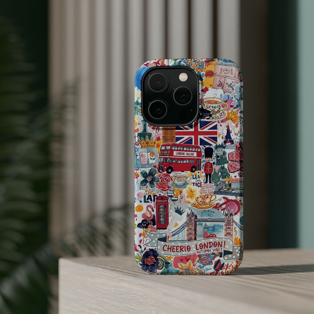 London England Coquette Collage Tough Magsafe Cute Phone Cases for Iphone | iPhone 17 Pro Max Case, Iphone 16, Iphone 15 14 13 12 11 10 9 - Studio40ParkLane