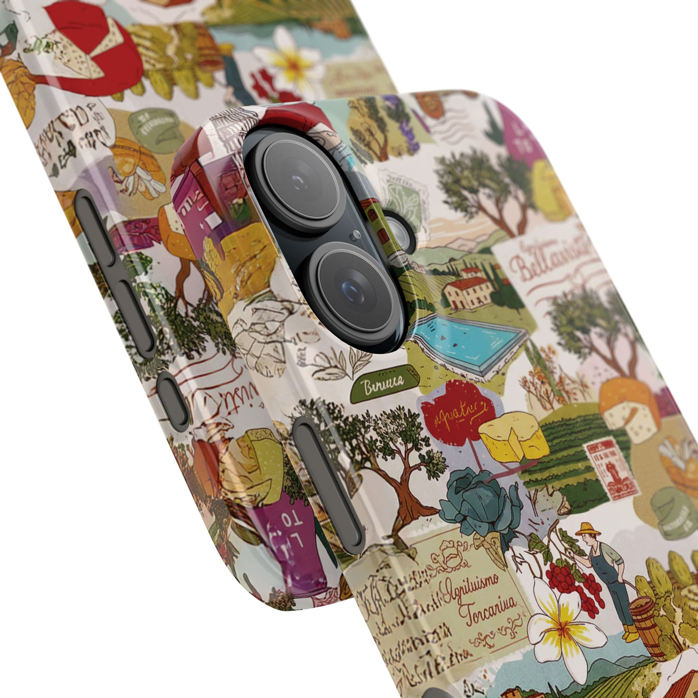 Slim Italy Tuscany Coquette Collage Cute Phone Case for Iphone 17 - | iPhone 16 Pro Max Case | iPhone 15 Case Iphone 14 13 12 11 10 9 8 7 - Studio40ParkLane