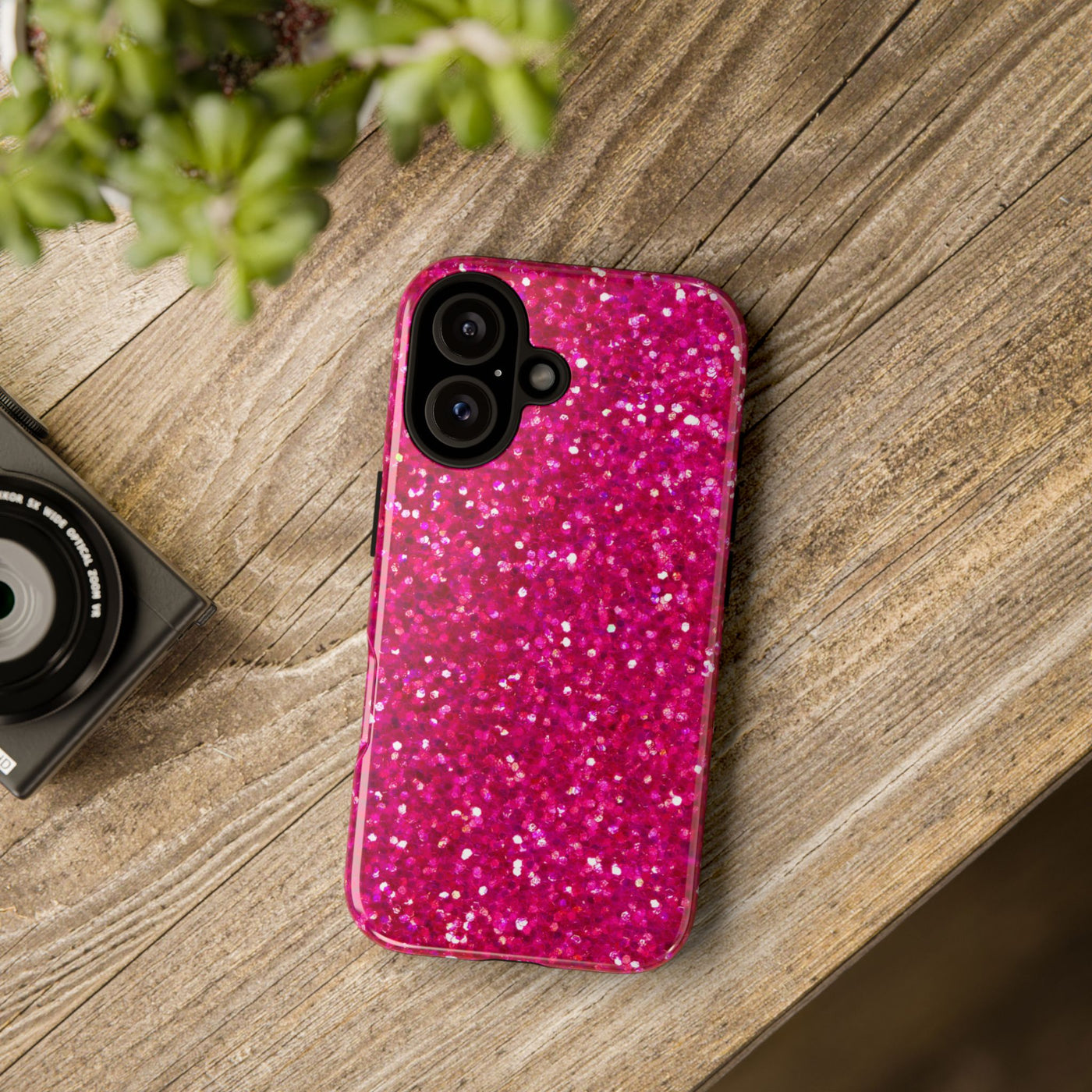 Pink Glitter Cute Phone Case, for IPhone 16 pro Max | Iphone 15, Iphone 14, IPhone 13 Case, 11 8 7, Samsung Galaxy S24, S23, S22, S21, 2 Layer Protection