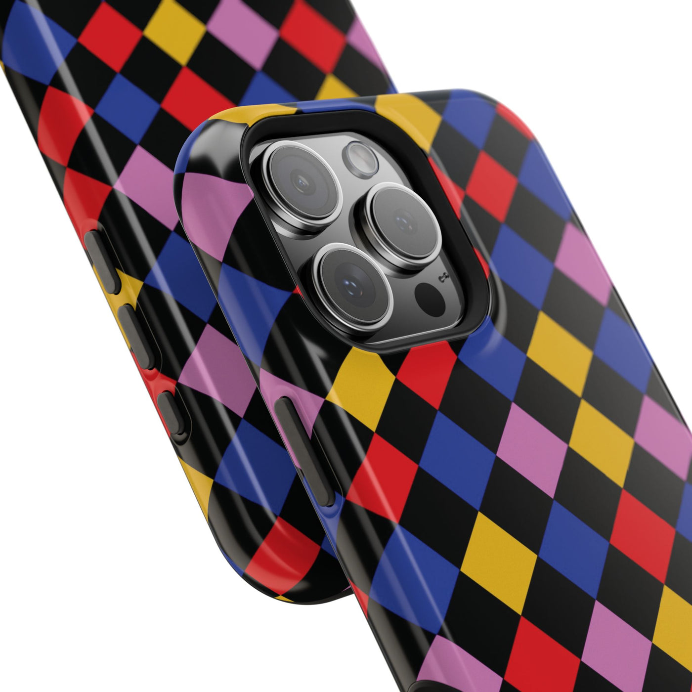 Aesthetic Colorful Checkerboard Tough Magsafe Phone Case - For iPhone 17 Pro Max iPhone 16 Pro iPhone 15 Iphone 14 Plus 13 Pro 12 11 Gift - Studio40ParkLane