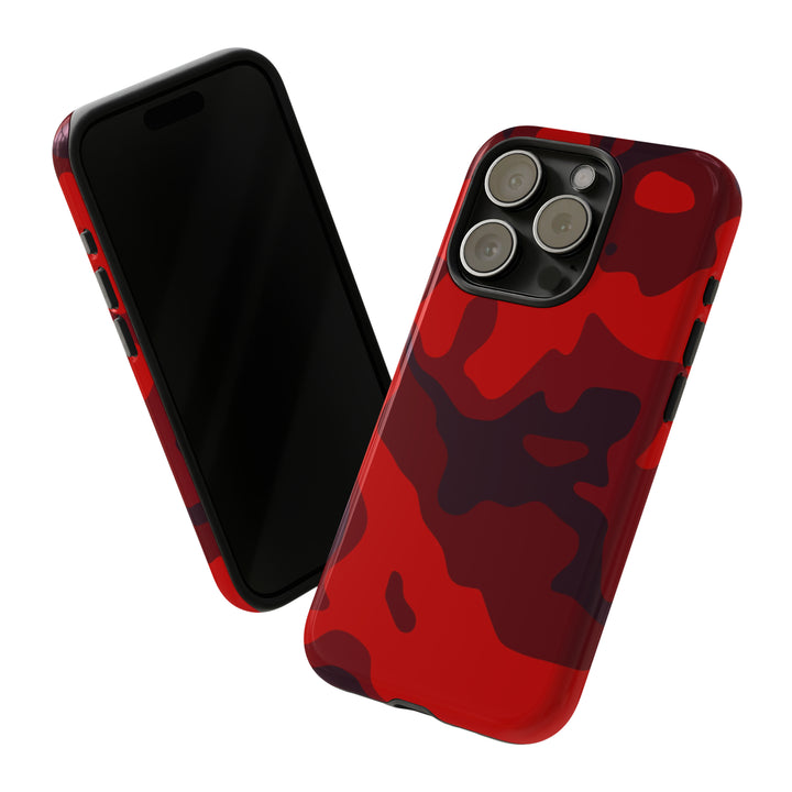 Cute IPhone Case | iPhone 15 Case | iPhone 15 Pro Max Case, Iphone 14 Case, Iphone 14 Pro Max Case IPhone Case for Art Lovers - Red Camo - Studio40ParkLane