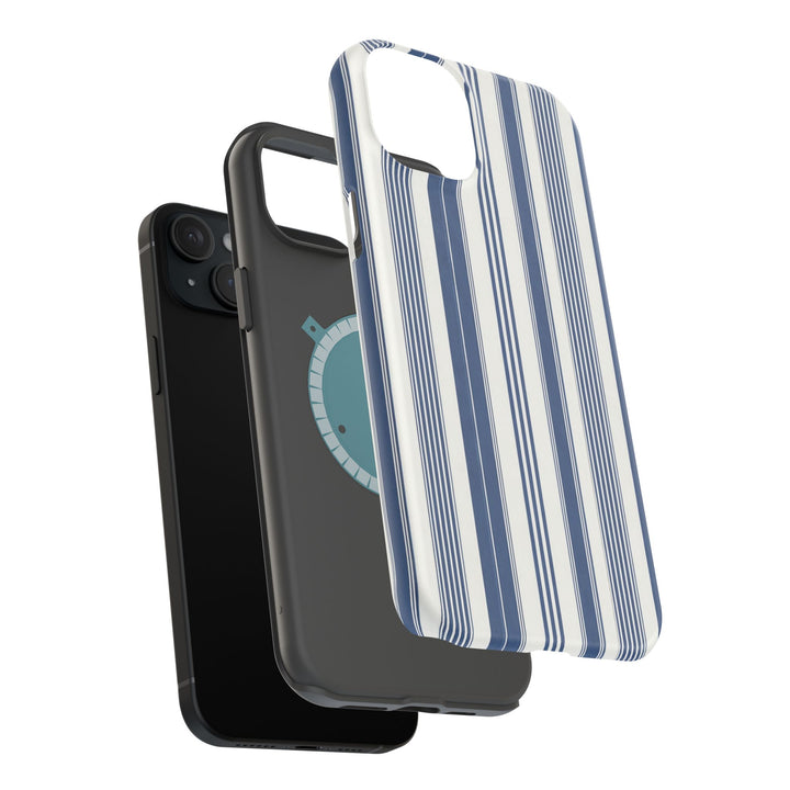 MagSafe Cute Phone Case, Coastal Striped Phone Case for iPhone 17 16 15 14 13 12 Pro Max, Samsung S26 S25 S24 Ultra case - Studio40ParkLane