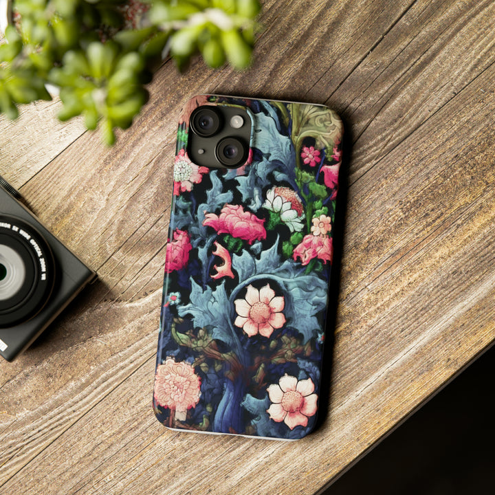Slim Cute Phone Cases for Iphone - | iPhone 15 Case | iPhone 15 Pro Max Case, Iphone 14 Case, Iphone 14 Pro Max, Iphone 13, Flowers Scene - Studio40ParkLane