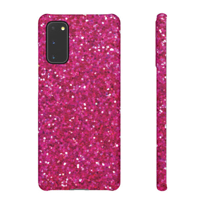 Snap Non-Glitter Muted Pink Play on "Faux" Glitter Effect Cute Phone Cases for Samsung and Iphone, 16, 15, 14, S24, S23, S22, S21, S20, Plus and Ultra