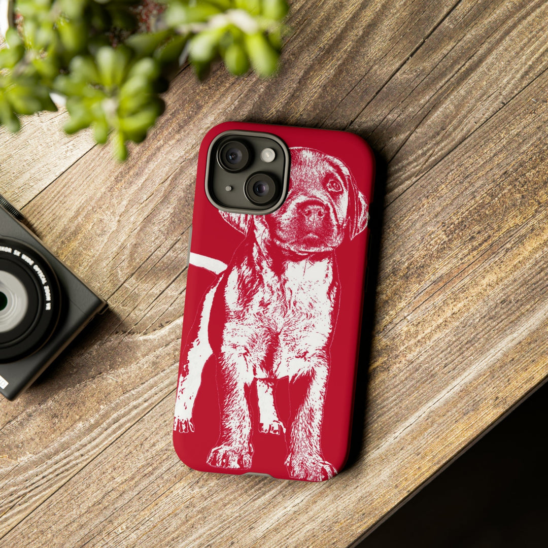 Cute IPhone Case | iPhone 15 Case | iPhone 15 Pro Max Case, Iphone 14 Case, Iphone 14 Pro Max Case IPhone Case for Dog Lovers, Puppy Dog Red - Studio40ParkLane