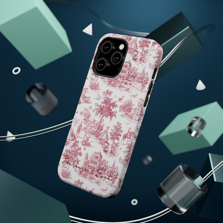 Magsafe French Toile Personalized Initial Custom Gift Cute Phone Cases for Iphone 16 Pro Max | iPhone 15, Pro Max Case, Iphone 14, 13, 12, 11, 10 - Studio40ParkLane