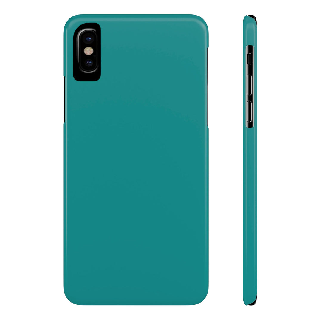 Slim Turquoise Blue Gift for Her Aesthetic Cute Phone Case for Iphone 16 - | iPhone 15 Pro Max Case | iPhone 14 Case 13 12 11 10 9 8 7 - Studio40ParkLane