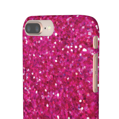 Snap Non-Glitter Muted Pink Play on "Faux" Glitter Effect Cute Phone Cases for Samsung and Iphone, 16, 15, 14, S24, S23, S22, S21, S20, Plus and Ultra