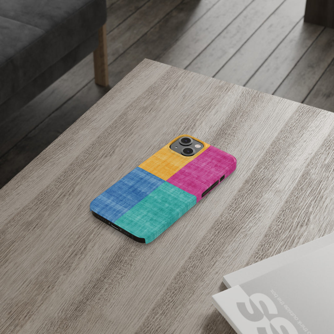 Slim Cute Phone Cases for Iphone | iPhone 15 Case | iPhone 15 Pro Max Case, Iphone 14, Iphone 14 Pro Max, Iphone 13, Abstract Color Blocks - Studio40ParkLane