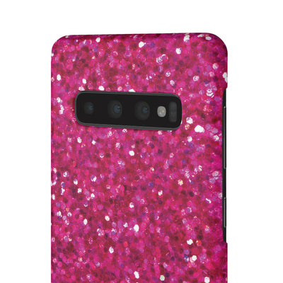 Snap Non-Glitter Muted Pink Play on "Faux" Glitter Effect Cute Phone Cases for Samsung and Iphone, 16, 15, 14, S24, S23, S22, S21, S20, Plus and Ultra