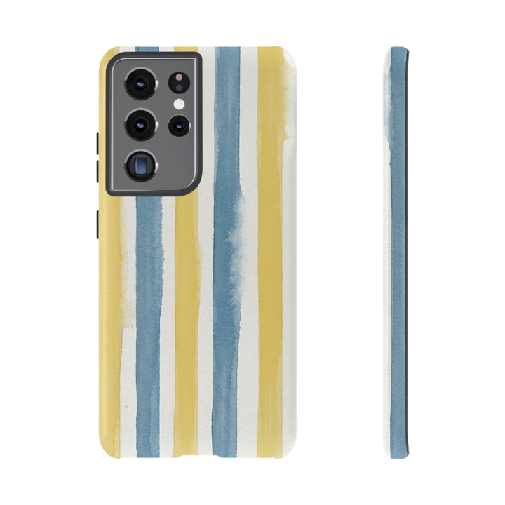 Tough Cute Yellow Stripes Phone Case, for IPhone 17 Pro Max | Iphone 17 Air, Iphone 16, IPhone 15, 14 13 12, Samsung Galaxy S26, S25, S24, S23 - Studio40ParkLane