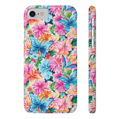 Slim Butterflies Flowers Gift for Her Cute Phone Cases for Iphone 16 Pro Max | iPhone 15 Case | iPhone 15 Pro Max Case, Iphone 14, 13, 12, 11, 10, 8, 7