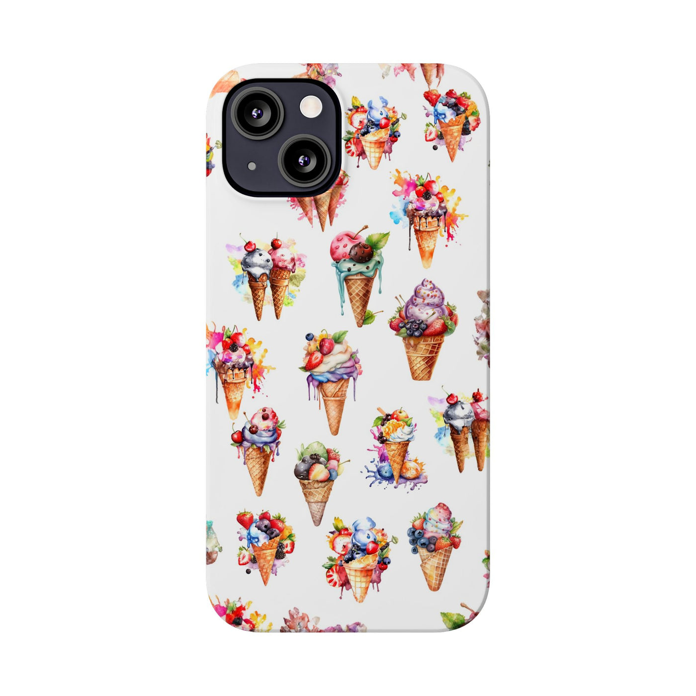 Summer Ice Cream Slim Cute Phone Cases for Iphone  | iPhone 15 Case | iPhone 15 Pro Max Case, Iphone 14, Iphone 14 Pro Max, Iphone 13