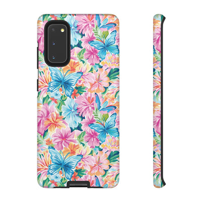 Premium Tough Butterflies Flowers Cute Phone Cases for Samsung S24, S23, S22, S21, S20, Plus and Ultra, Iphone 16 Pro Max,15, 14, 13, 12, 11, 10