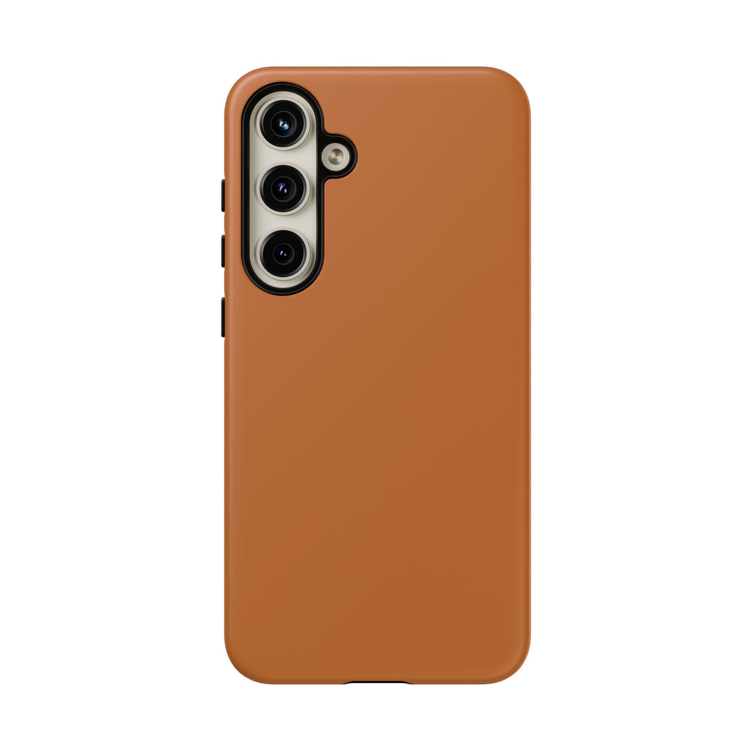 Premium Tough Rusty Brown Orange Gift for Her Cute Phone Cases for Samsung S25 S24, S23, S22, S21, Iphone, 16, 15, 14, 13 Pro Max Ultra - Studio40ParkLane