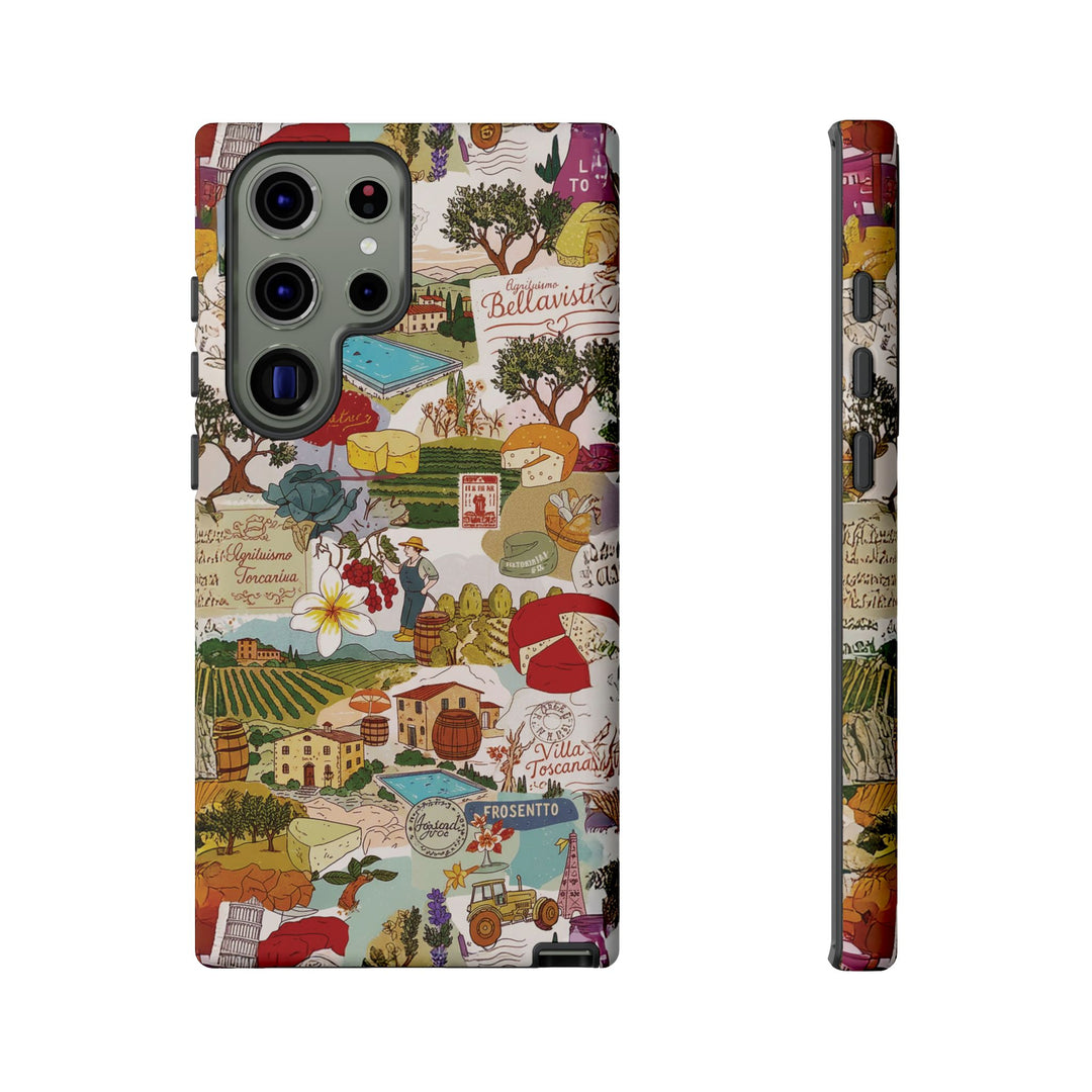 Italy Tuscany Coquette Collage Tough Premium Phone Case - For iPhone 17 Pro Max iPhone 16 Pro iPhone 15 Iphone 14 Plus 13 Pro 12 11 10 XR - Studio40ParkLane