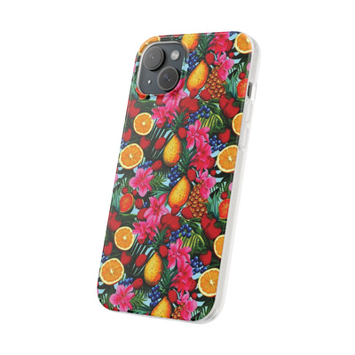 Cute Flexi Phone Cases, For Iphones and Samsung Galaxy Phones, Summer Mixed Fruit, Galaxy S23 Phone Case, Samsung S22 Case, Samsung S21, Iphone 15, Iphone 14, Iphone 13