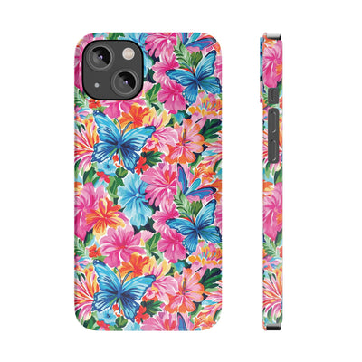 Slim Butterflies Flowers Gift for Her Cute Phone Cases for Iphone 16 Pro Max | iPhone 15 Case | iPhone 15 Pro Max Case, Iphone 14, 13, 12, 11, 10, 8, 7 - Studio40ParkLane