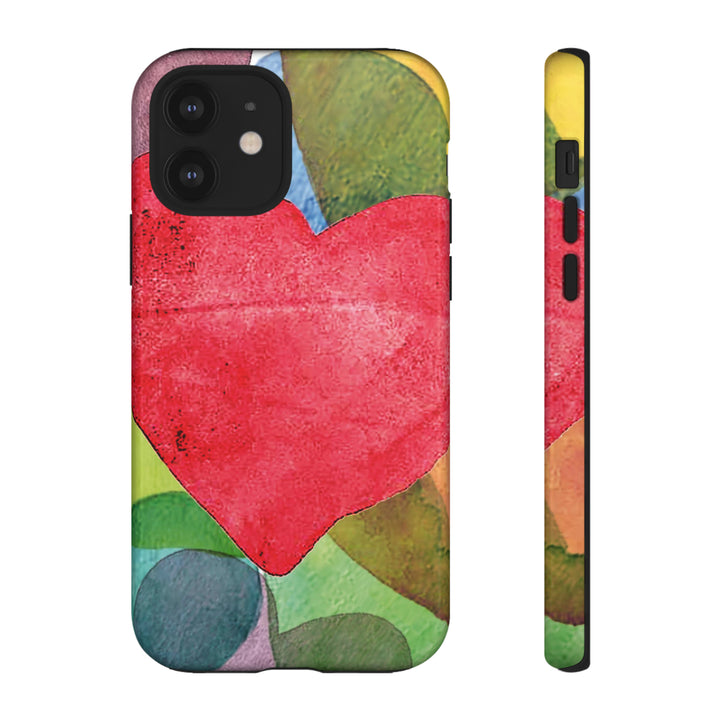 Cute IPhone Case | iPhone 15 Case | iPhone 15 Pro Max Case, Iphone 14 Case, Iphone 14 Pro Max Case IPhone Case for Art Lovers, Red Heart - Studio40ParkLane