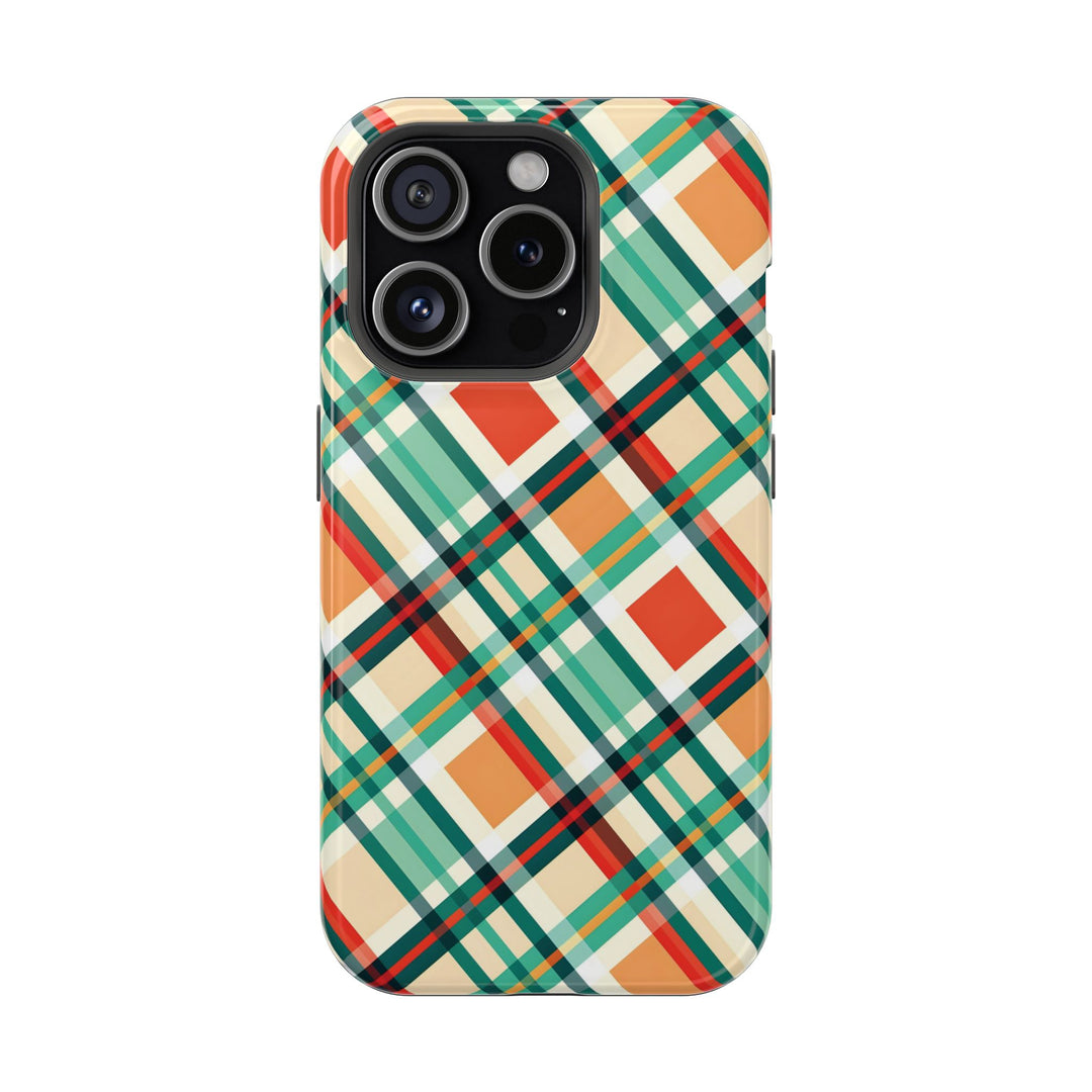 Checkered Plaid Magsafe Gift for Her Cute Phone Case for Iphone, | iPhone 16 | iPhone 15 Pro Max, Iphone 14 Pro Max, 13 12 11 10 9 8 7 - Studio40ParkLane
