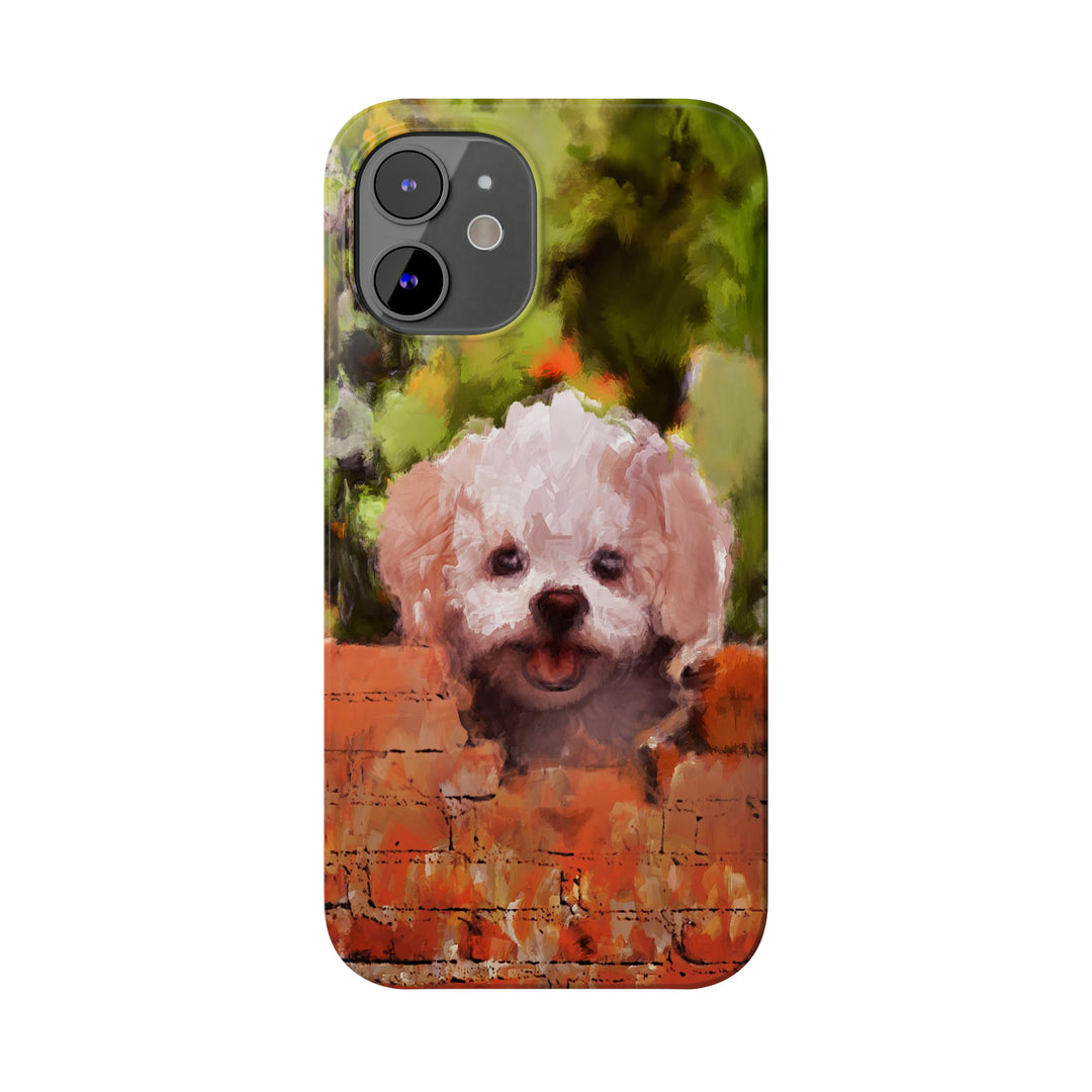 Slim Cute Phone Cases for Iphone - | iPhone 15 Case | iPhone 15 Pro Max Case, Iphone 14 Case, Iphone 14 Pro Max, Iphone 13, Bichon Frise Dog - Studio40ParkLane
