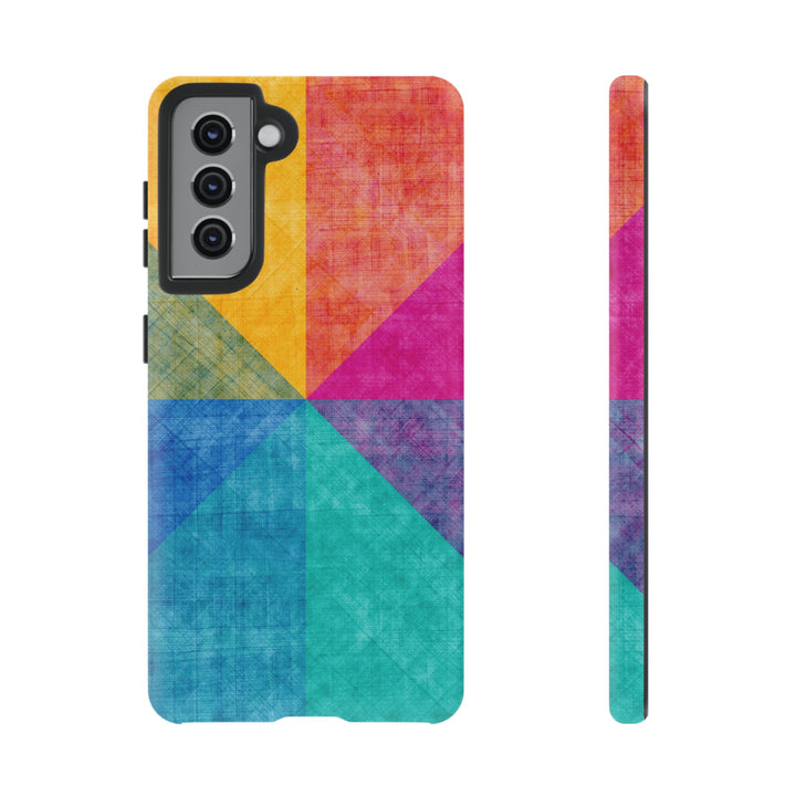 Impact Resistant, Colored Shapes, Cute Phone Cases for Samsung S24, S23, S22, S21, IPhone 15 pro Iphone 14 pro Iphone 13 IPhone 12 Iphone 11 - Studio40ParkLane