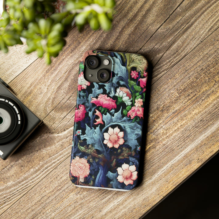 Slim Cute Phone Cases for Iphone - | iPhone 15 Case | iPhone 15 Pro Max Case, Iphone 14 Case, Iphone 14 Pro Max, Iphone 13, Flowers Scene - Studio40ParkLane