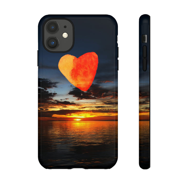 Cute IPhone Case | Rising Heart Love Sunset, iPhone 15 Case | iPhone 15 Pro Case, Iphone 14 Case, Iphone 14 Pro Max Case - Studio40ParkLane