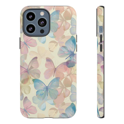 Cute Samsung Case | Cool Iphone Case | Summer Pastel Butterflies, Samsung S24, S23, S22, S21, IPhone 15 Case | Iphone 14 Case, Iphone 13 Case