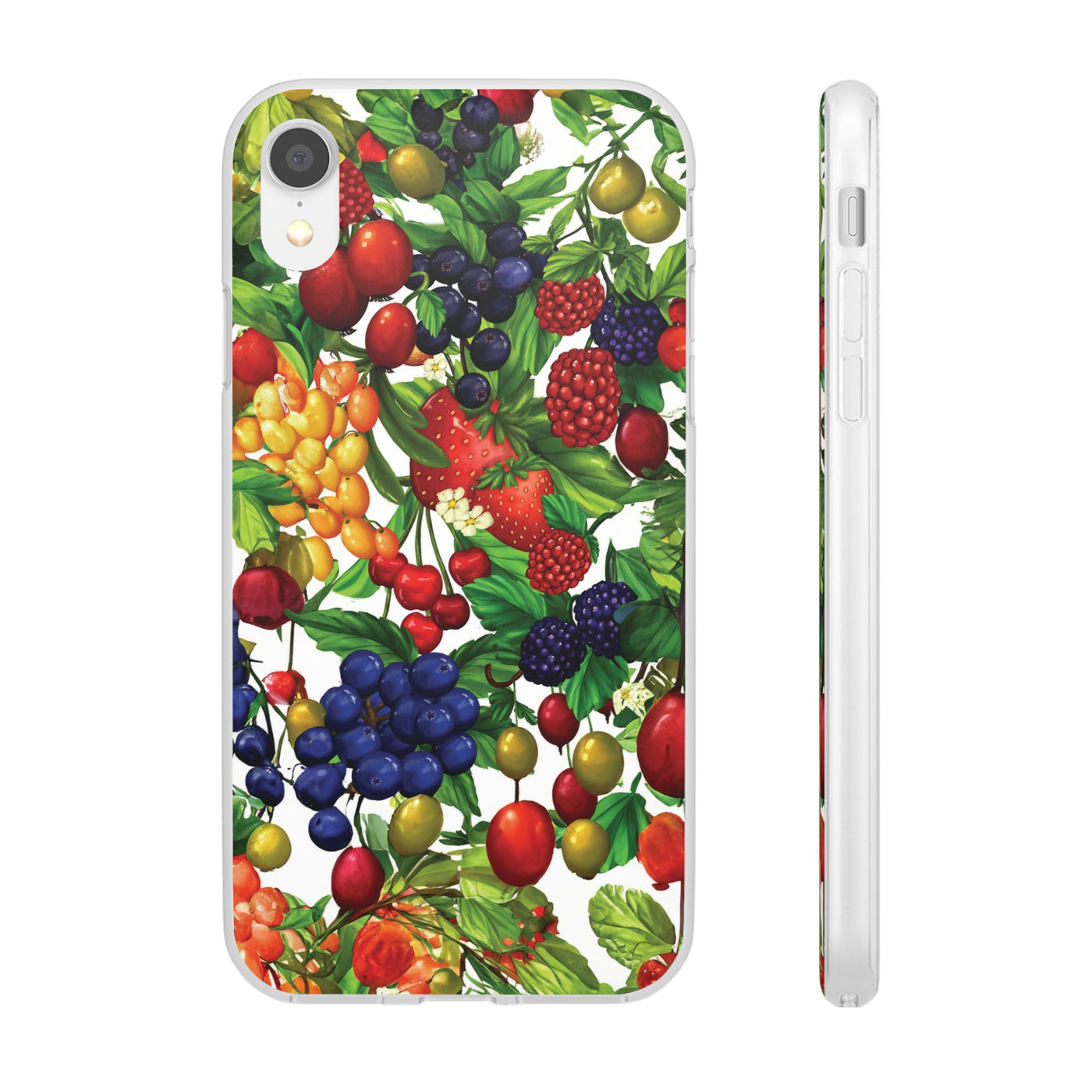 Cute Flexi Phone Cases, For Samsung Galaxy and Iphone, Summer Mixed Fruit, Galaxy S23 Phone Case, Samsung S22 Case, Samsung S21, Iphone 15, Iphone 14, Iphone 13