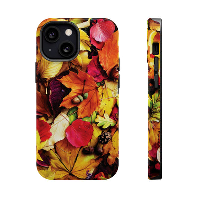 Aesthetic Tough Magsafe Fall Leaves Foliage Phone Case - For iPhone 17 Pro Max iPhone 16 Pro iPhone 15 Iphone 14 Plus 13 Pro 12 11 10 - Studio40ParkLane