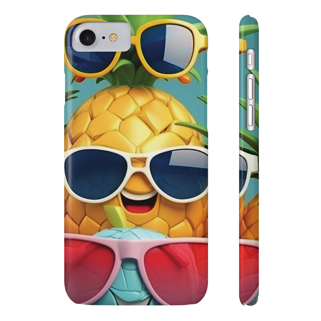 Slim Cute Phone Cases for Iphone - | iPhone 15 Case | iPhone 15 Pro Max Case, Iphone 14 Case, Iphone 14 Pro Max, Iphone 13, Summer Pineapple Fruit - Studio40ParkLane