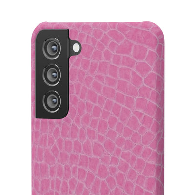 Snap Non Leather Pink Color Pattern Gift for Her Cute Phone Cases for Samsung Galaxy S24, S23, S22, S21, S20, Plus, Ultra, Iphone 16, 15, 14, Pro and Max - Studio40ParkLane