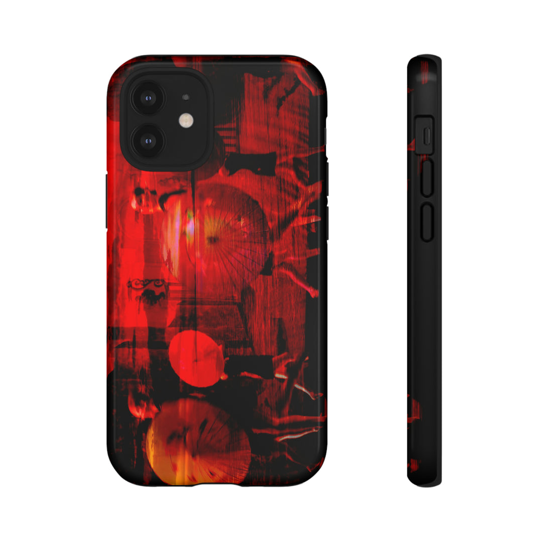Cute IPhone Case | iPhone 15 Case | iPhone 15 Pro Max Case, Iphone 14 Case, Iphone 14 Pro Max Case IPhone Case for Art Lovers, Sunset Dance Red - Studio40ParkLane