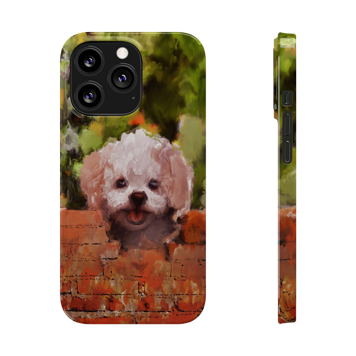 Slim Cute Phone Cases for Iphone - | iPhone 15 Case | iPhone 15 Pro Max Case, Iphone 14 Case, Iphone 14 Pro Max, Iphone 13, Bichon Frise Dog - Studio40ParkLane