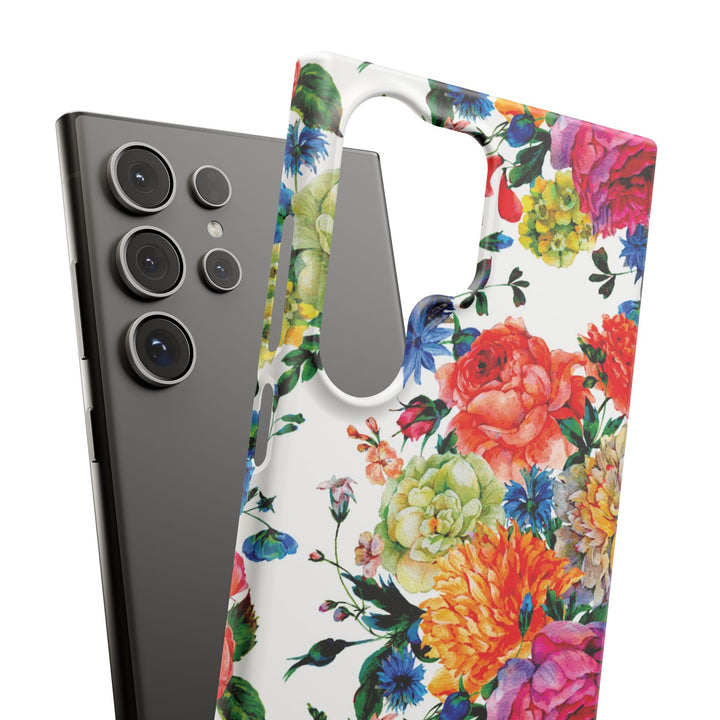 Sleek Snap Colorful Flowers Cute Phone Case for iPhone 16 15 14 13 12 11 X Xs Max Xr Pro Plus Samsung Galaxy S24 S23 S22 S21 S20 Note Ultra