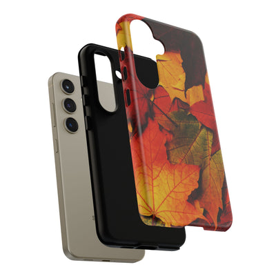 Autumn Fall Leaves Gift Cute Phone Case for, Samsung Galaxy S24, S23, S22, S21, IPhone 16 Case | Iphone 15, Iphone 14, IPhone 13 Case Mom Dad Gift