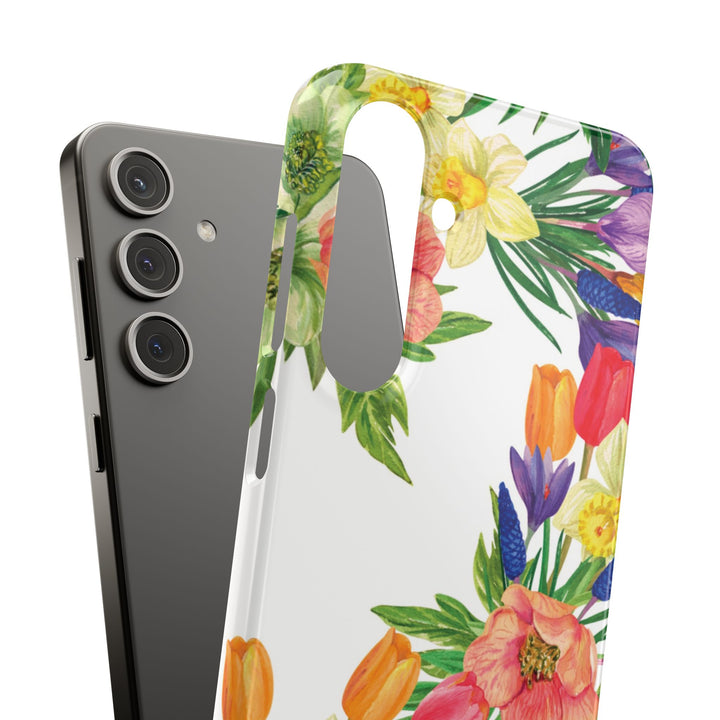 Sleek Snap Spring Summer Flowers Cute Phone Case for iPhone 16 15 14 13 12 11 X Xs Max Xr Pro Plus Samsung Galaxy S24 S23 S22 S21 S20 Ultra