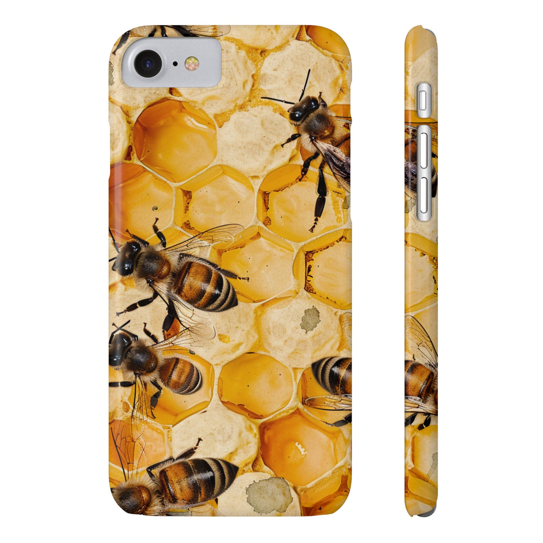 Slim Cute Phone Cases for Iphone - | iPhone 15 Case | iPhone 15 Pro Max Case, Iphone 14 Case, Iphone 14 Pro Max, Iphone 13, Summer Honey Bees - Studio40ParkLane