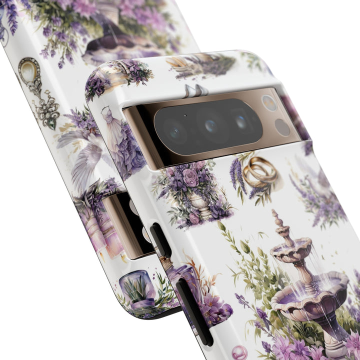 Impact Resistant, Lavender Wedding, Cute Phone Cases for Samsung S24, S23, S22, S21, IPhone 15 pro Iphone 14 pro Iphone 13 IPhone 12 Iphone 11 - Studio40ParkLane
